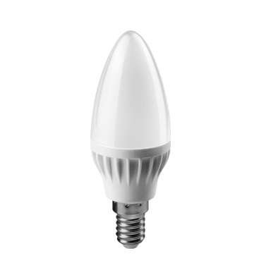Лампа светодиодная 71 633 OLL-C37-8-230-4K-E14-FR 8Вт свеча 4000К нейтр. бел. E14 600лм 220-240В ОНЛАЙТ 71633
