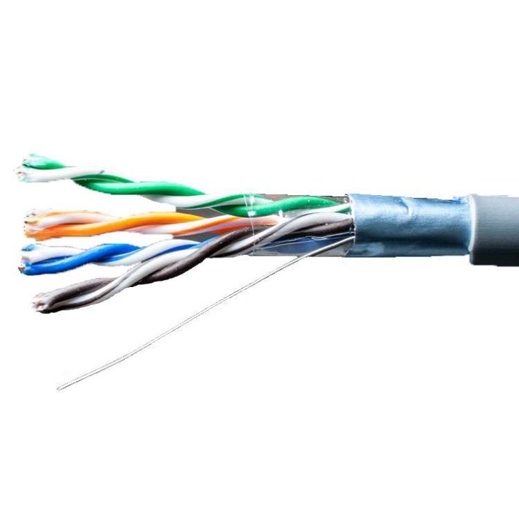 Кабель витая пара F/UTP кат.5E 4х2х24AWG solid Cu PVC Standard сер. (м) SUPRLAN 01-1031-1