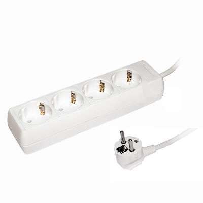Удлинитель 4х3м с заземл. 16А IP20 У04 2P+PE 250В 3х1 IEK WYP10-16-04-03-Z-N