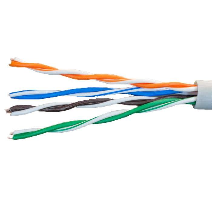 Кабель витая пара U/UTP кат.5E 4х2х24AWG solid Cu PVC Standart (м) SUPRLAN 01-0328-9