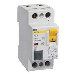 Выключатель дифференциального тока (УЗО) 2п 50А 100мА тип ACS ВД1-63S IEK MDV12-2-050-100