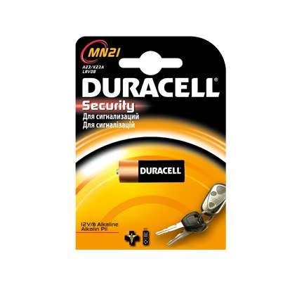 Элемент питания алкалиновый A23/MN 21 для пультов сигнализаций BP-1 Duracell 00000746
