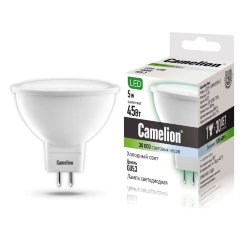 Лампа светодиодная LED5-S108/845/GU5.3 5Вт 4500К бел. GU5.3 385лм 220-240В Camelion 12042