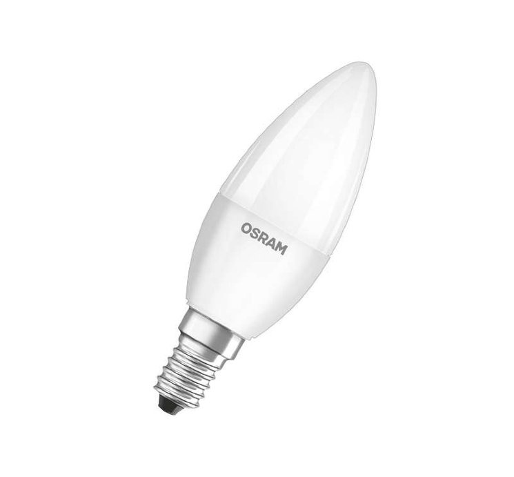 Лампа светодиодная LED Star Classic B 60 6.5W/840 6.5Вт свеча матовая 4000К нейтр. бел. E14 550лм 220-240В пластик. OSRAM 4058075134140