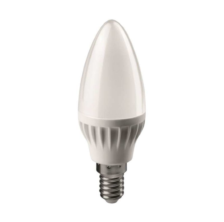 Лампа светодиодная 71 628 OLL-C37-6-230-2.7K-E14-FR 6Вт свеча 2700К тепл. бел. E14 450лм 220-240В ОНЛАЙТ 71628