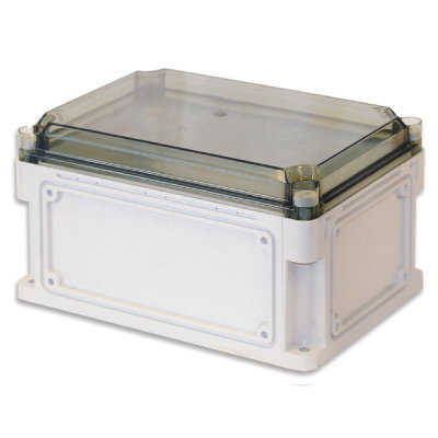 Корпус пластиковый 300х200х160 IP67 (крыш. 35 прозр.) проб. фланцы ДКС 532311