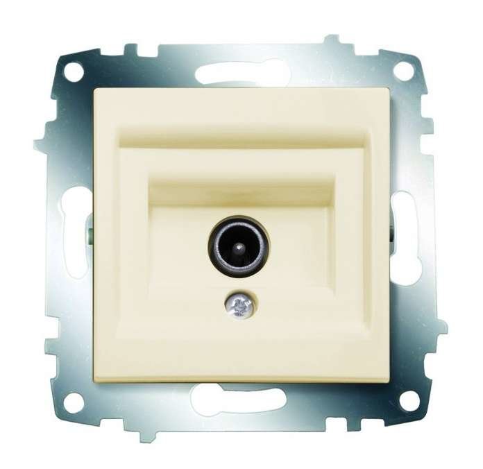 Механизм розетки TV Cosmo без потерь с экранированием крем. ABB 619-010300-274