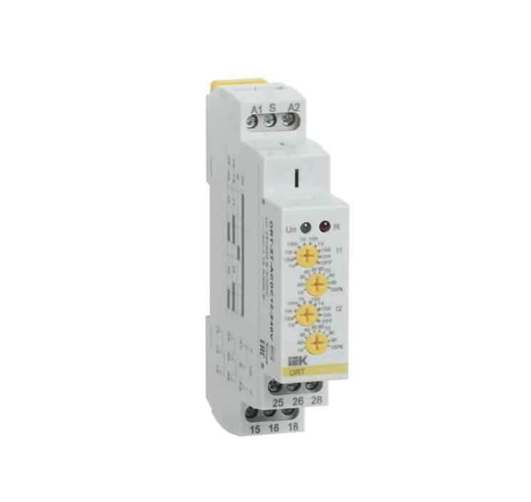 Реле времени ORT 2 контакта 12-240В AC/DC 2 уставки IEK ORT-2T-ACDC12-240V