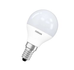 Лампа светодиодная LED Star Classic P 60 6.5W/840 6.5Вт шар матовая 4000К нейтр. бел. E14 550лм 220-240В пластик. OSRAM 4058075134263
