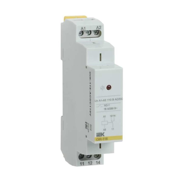 Реле промежуточное OIR 1 конт. (16А) 110В AC/DC ИЭК OIR-116-ACDC110V